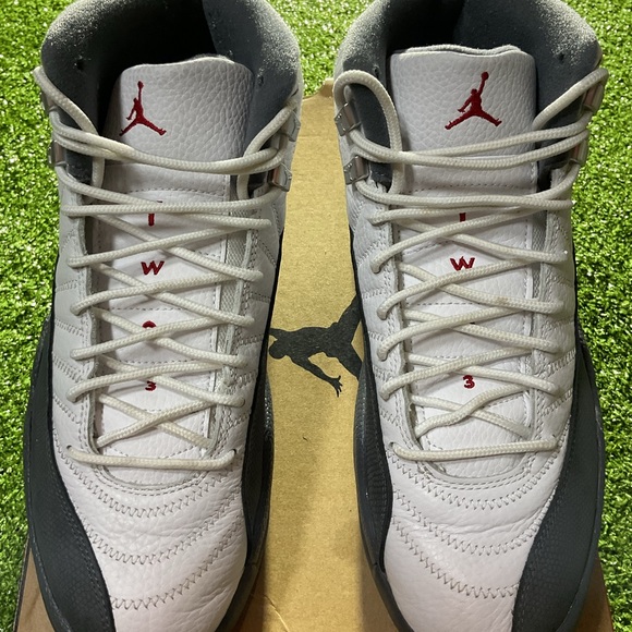 Jordan 12 Retro 2019 White Dark Grey - Picture 8 of 9